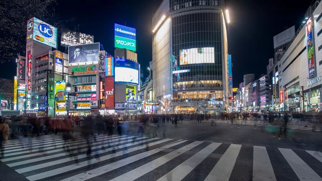 夕暮れの渋谷交差点、青いマジックアワー